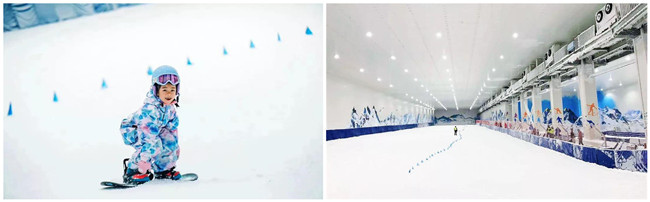 重慶際華園室內(nèi)滑雪館館內(nèi)場景